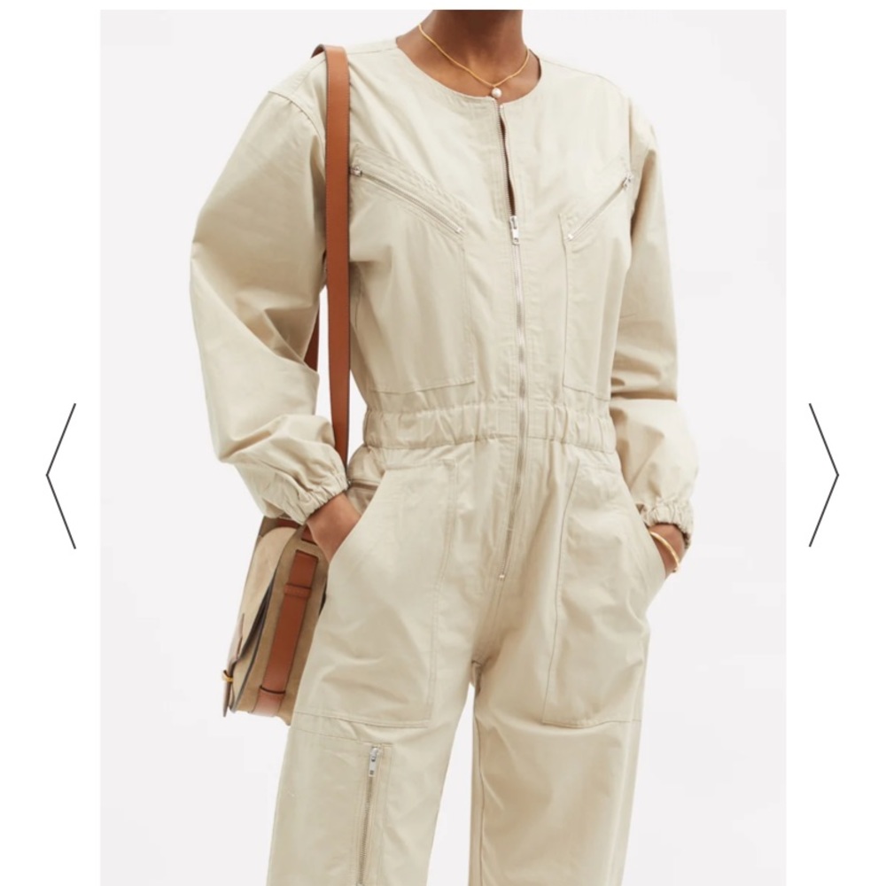 Isabel Marant Étoile Nilaney zipped cotton-canvas jumpsuit 44